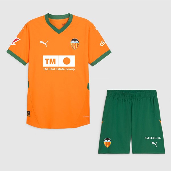 Trikot Valencia Ausweich Kinder 2024-25